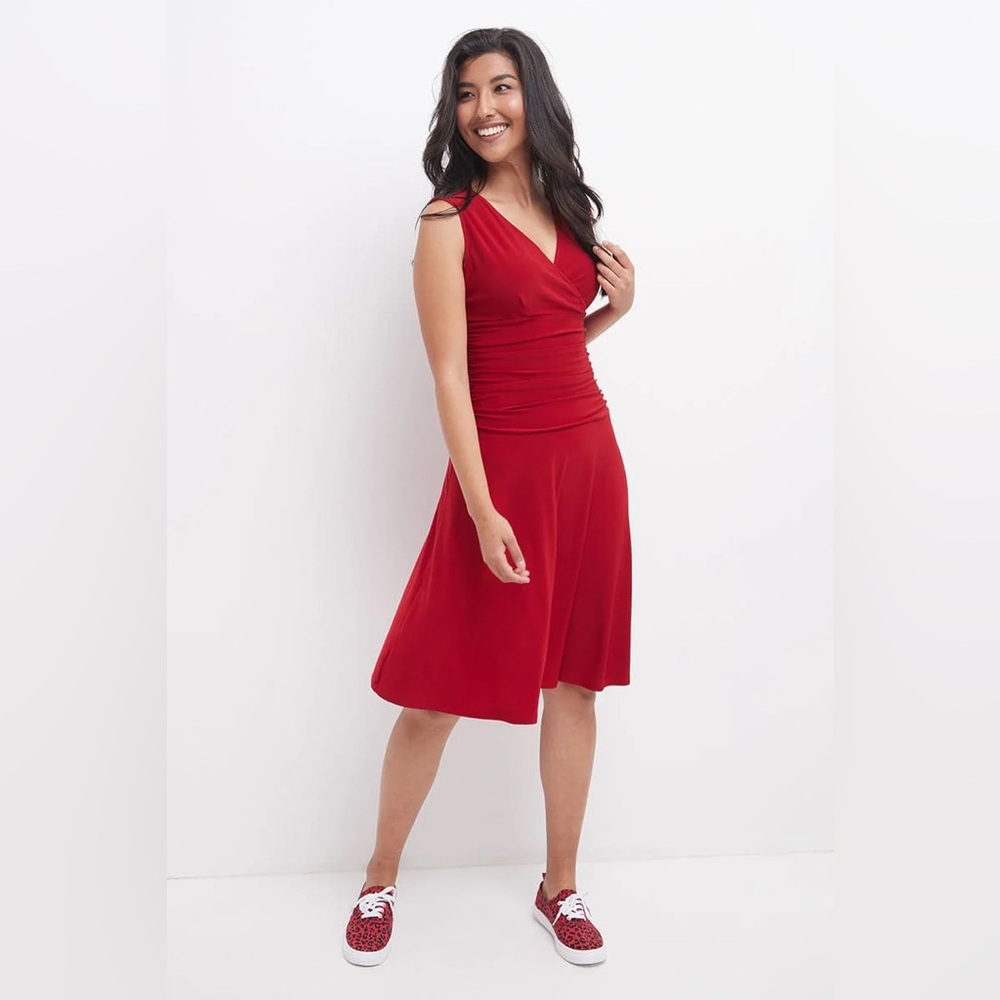 Papillon- Red summer tank top dress Size‎ S